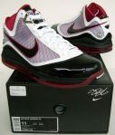 Air Max Lebron VII wht red Blak sz 11