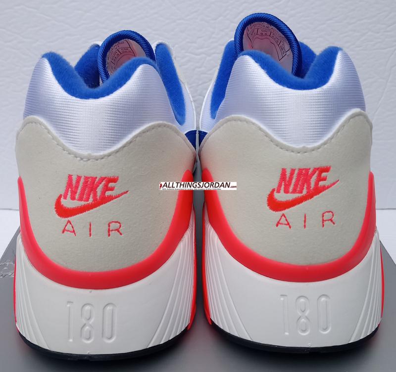 Air Max 180 (White/Ultramarine-Solar Red) FJ9259 100 Size US 10M